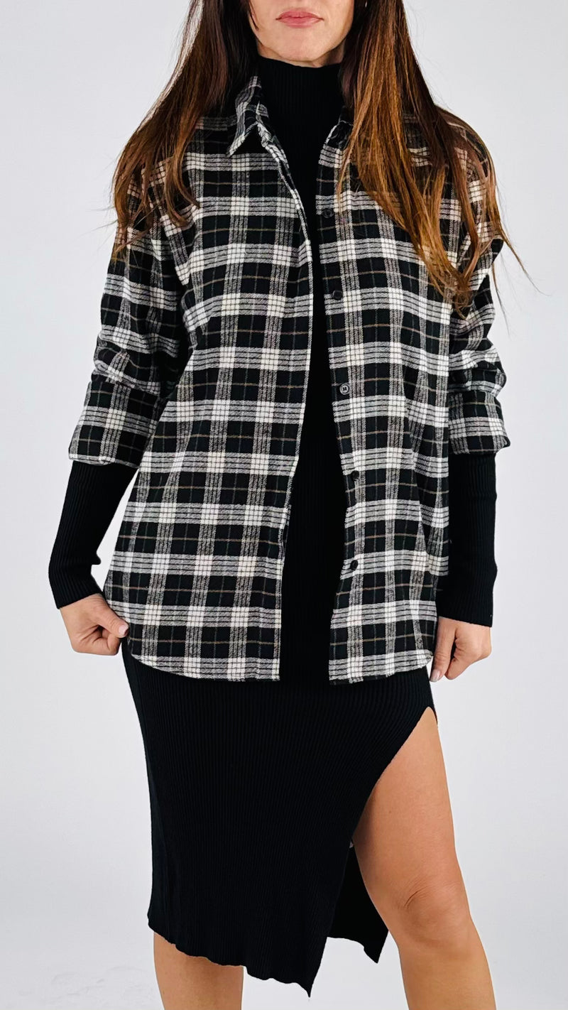 Camicia stondata flanella H.