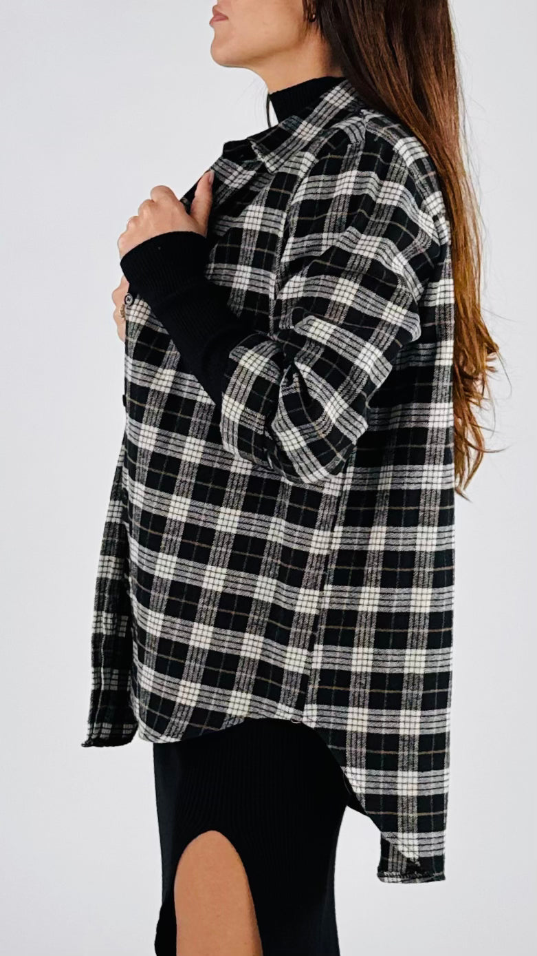 Camicia stondata flanella H.