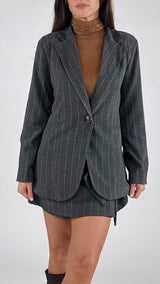 Giacca frescolana gessata H.