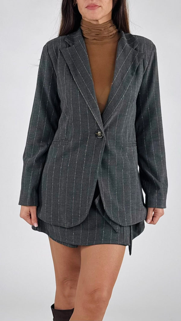 Giacca frescolana gessata H.