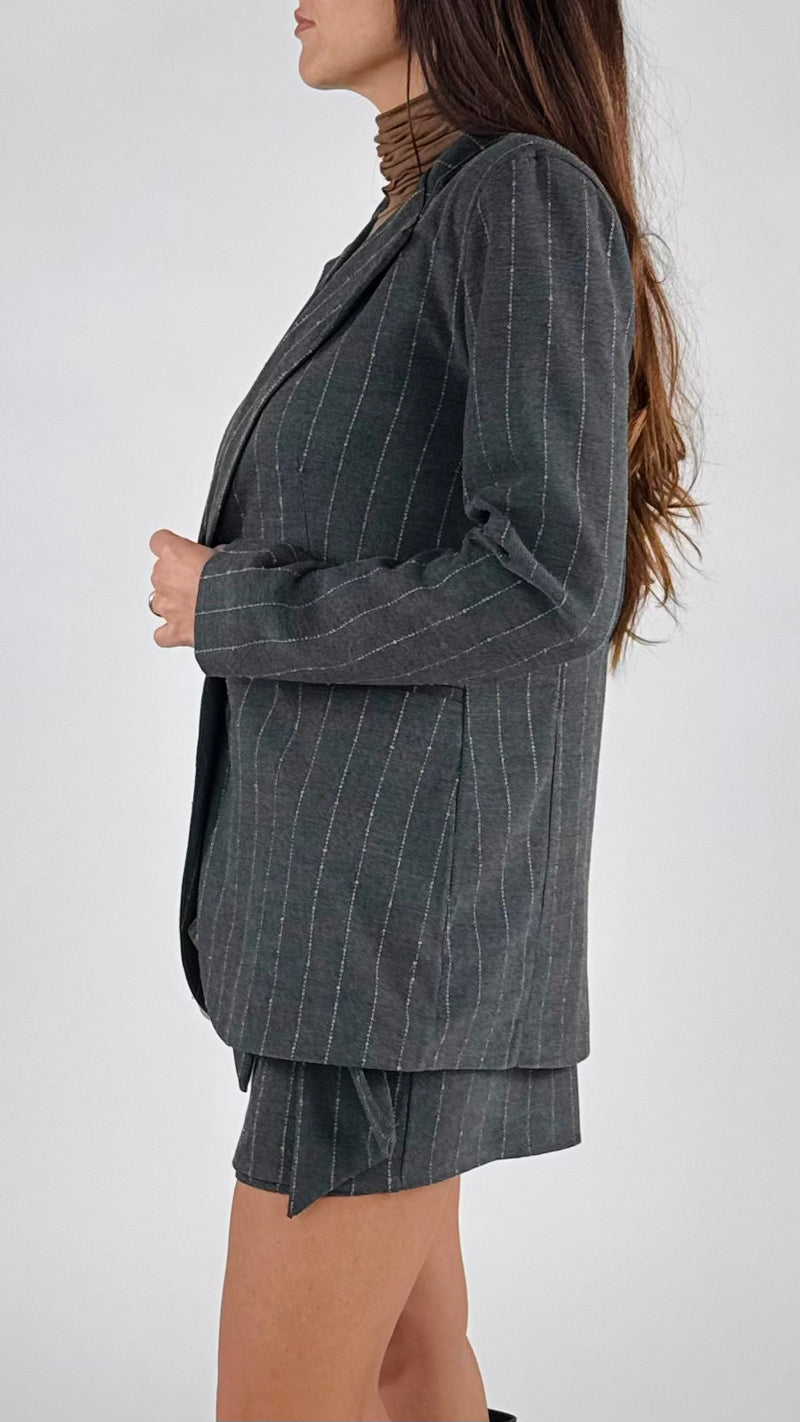 Giacca frescolana gessata H.