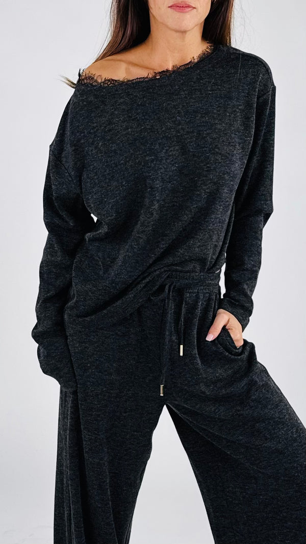 Maglia pizzo jersey fiammata You