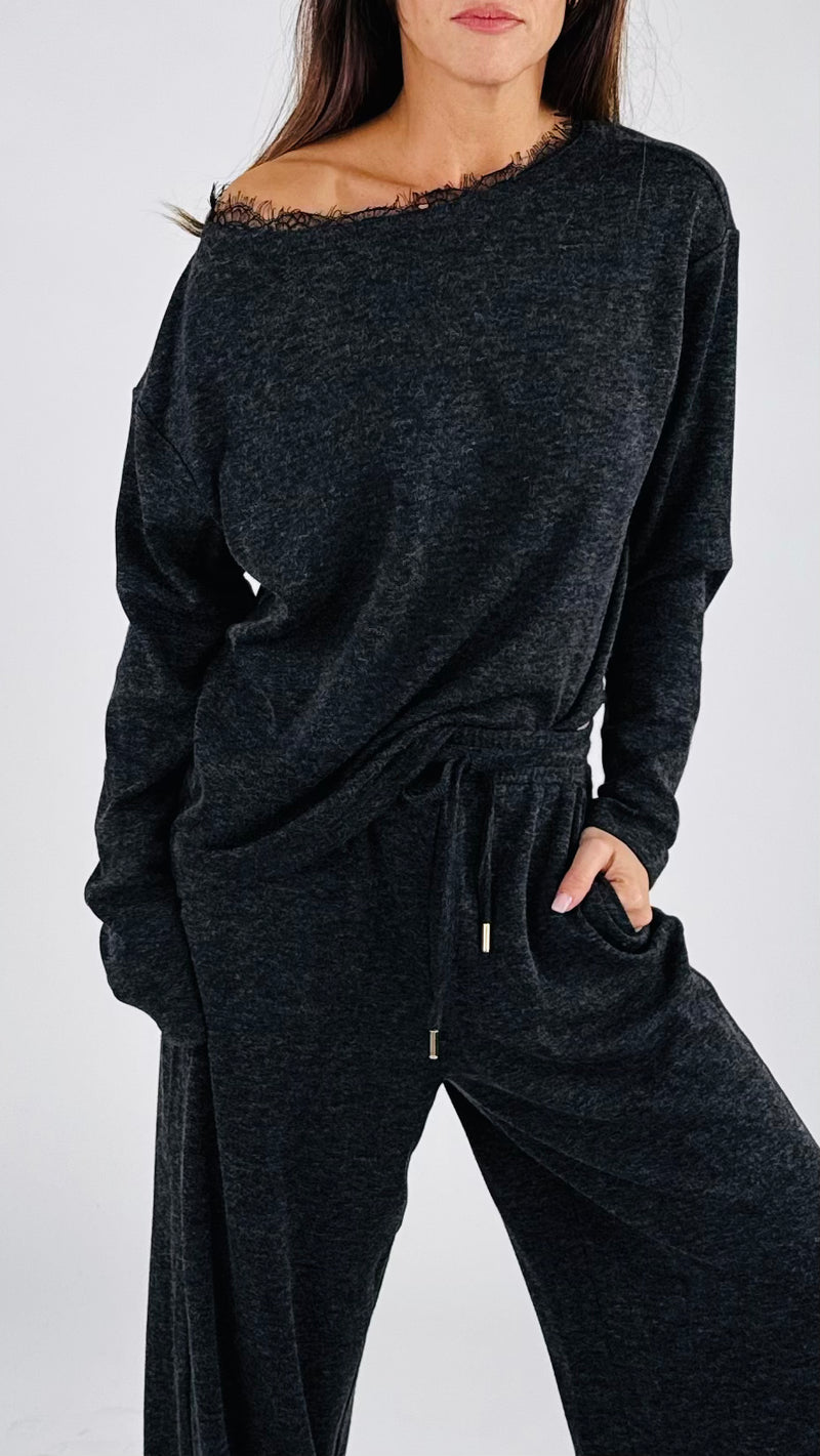 Maglia pizzo jersey fiammata You