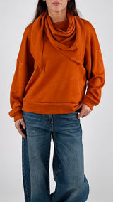 Maglia over+sciarpa H.