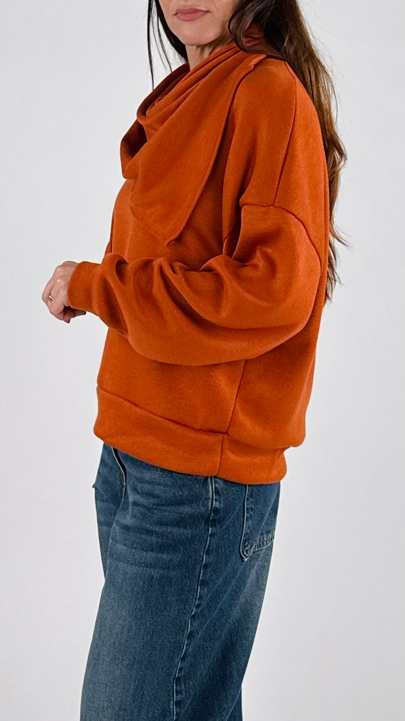 Maglia over+sciarpa H.