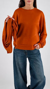 Maglia over+sciarpa H.