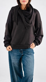 Maglia over+sciarpa H.