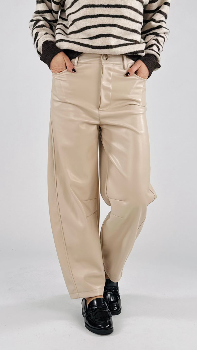 Pantalone egg ecopelle H.