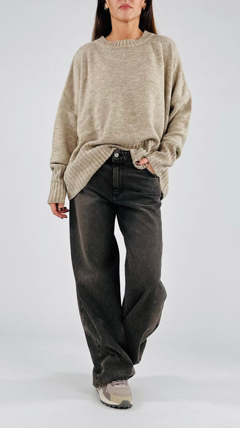 Maxi pull costina alta T.