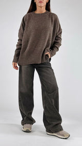 Maxi pull costina alta T.