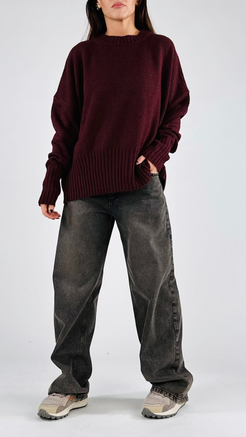 Maxi pull costina alta T.