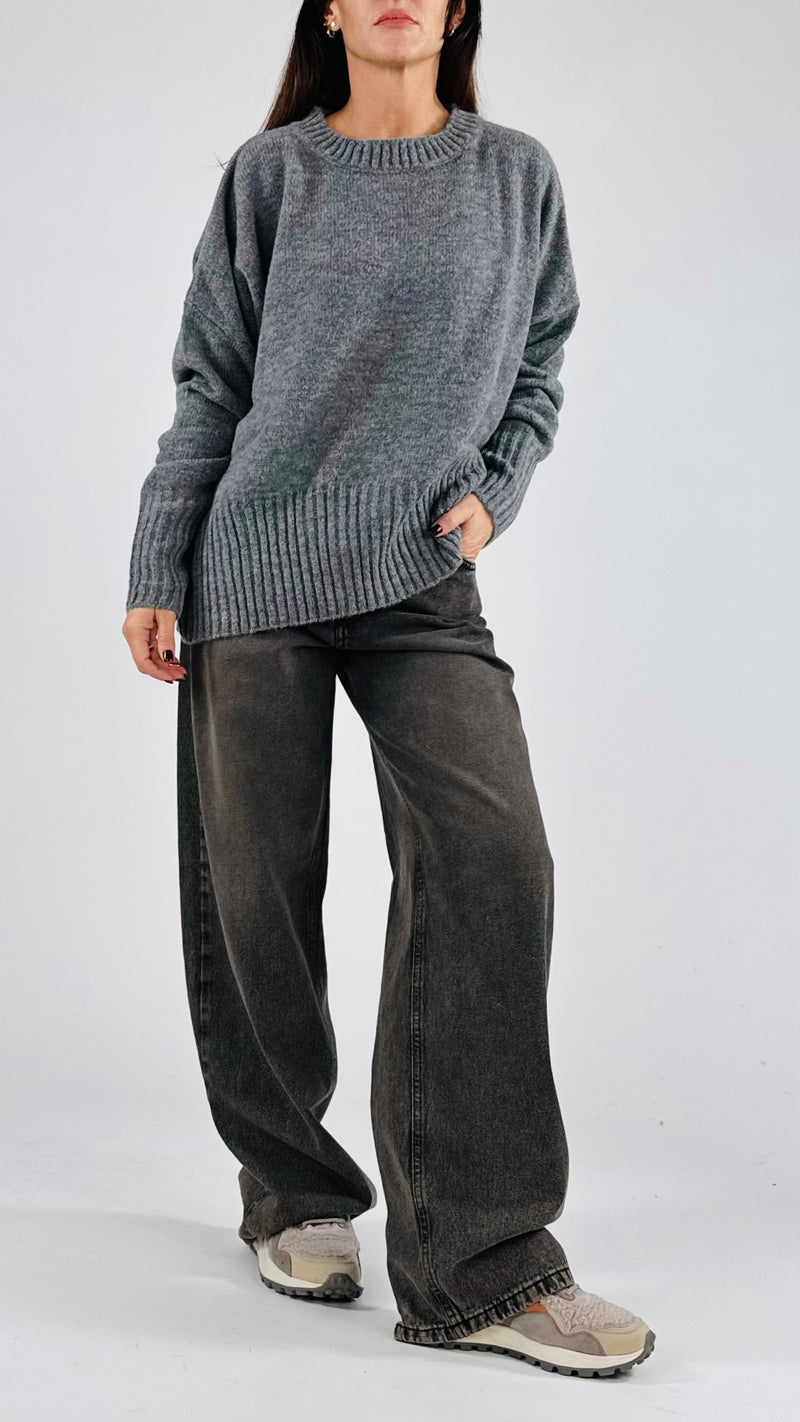 Maxi pull costina alta T.