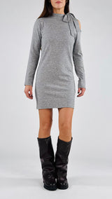 Abito cut out fiocco collo Vic.