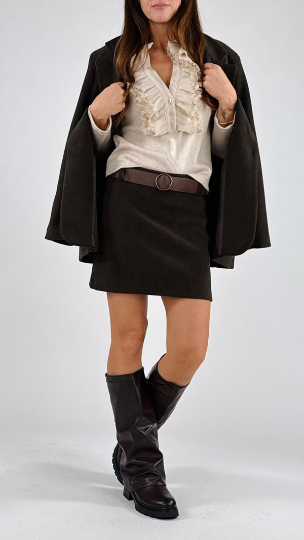 Mini velluto stretch H.