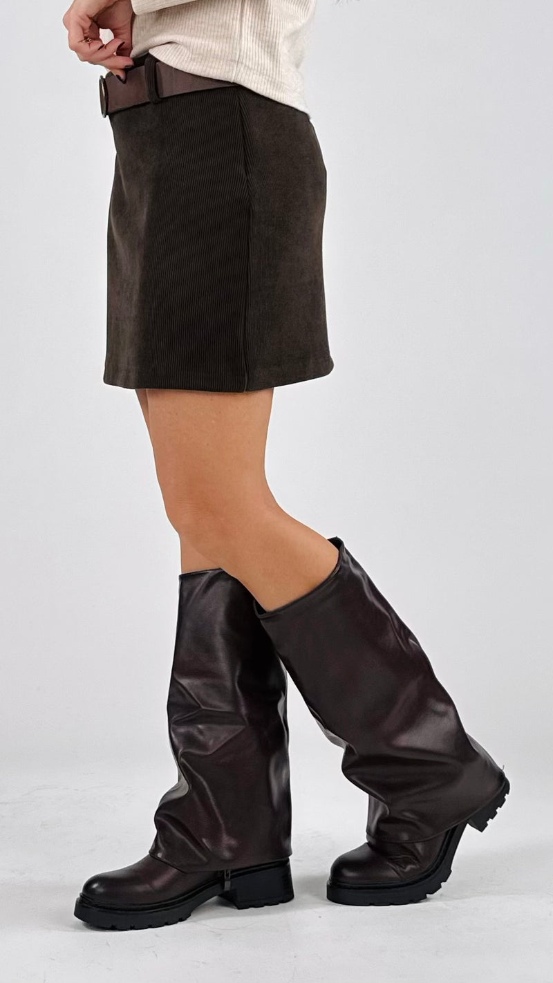 Mini velluto stretch H.