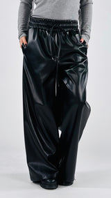 Pantalone palazzo ecopelle T.