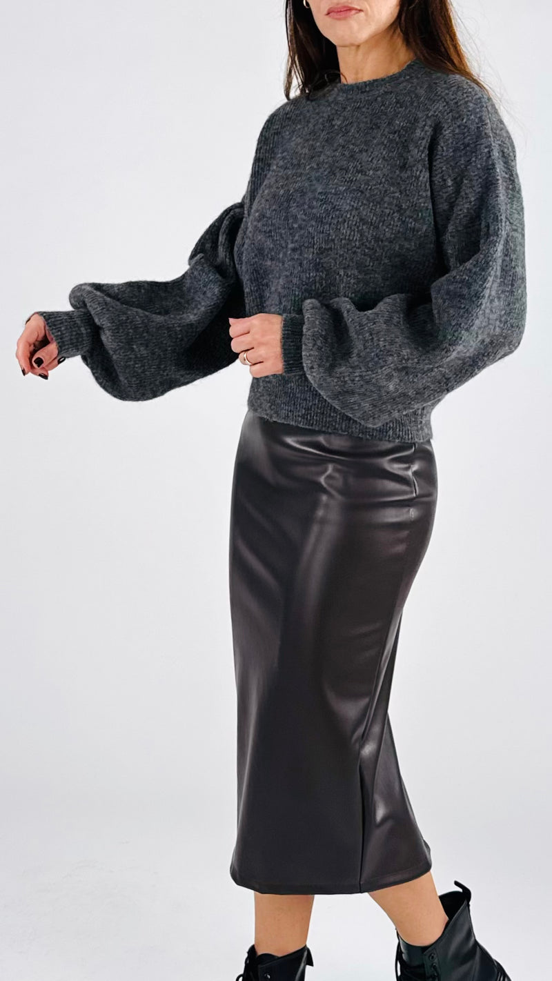 Pull alpaca manica baloon Vic.