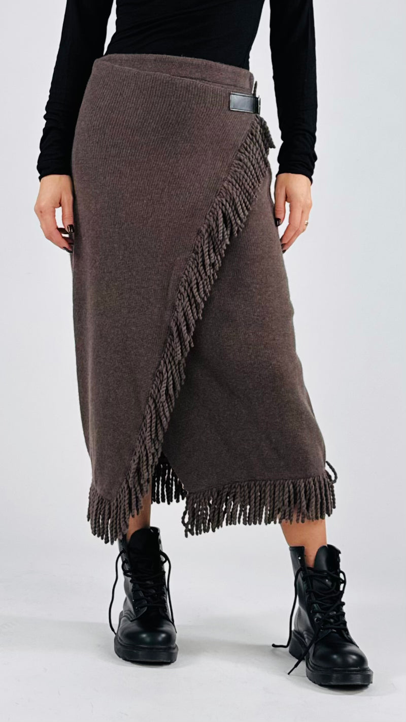 Gonna maglia frange Vic.