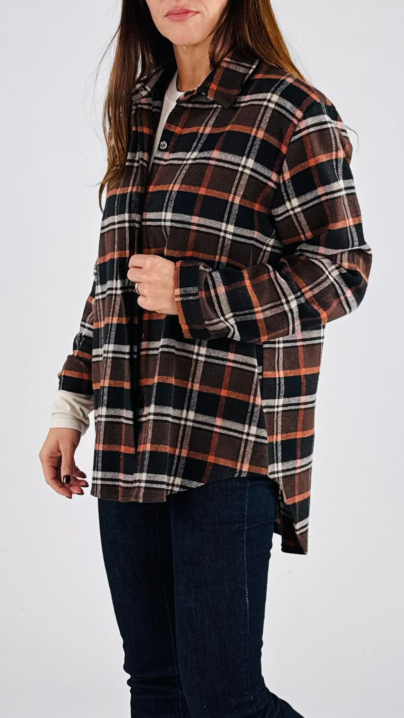 Camicia stondata flanella H.