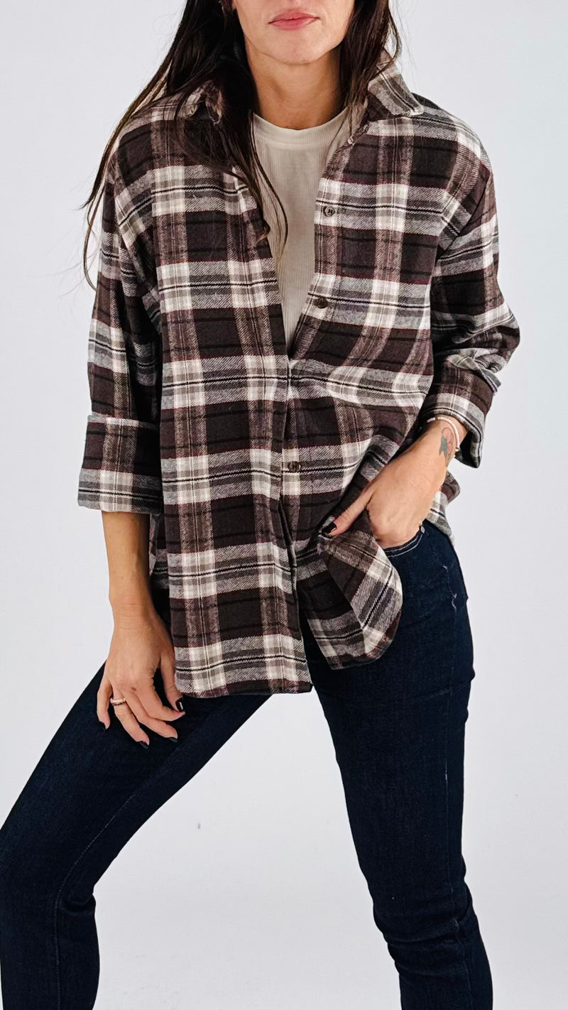 Camicia stondata flanella H.