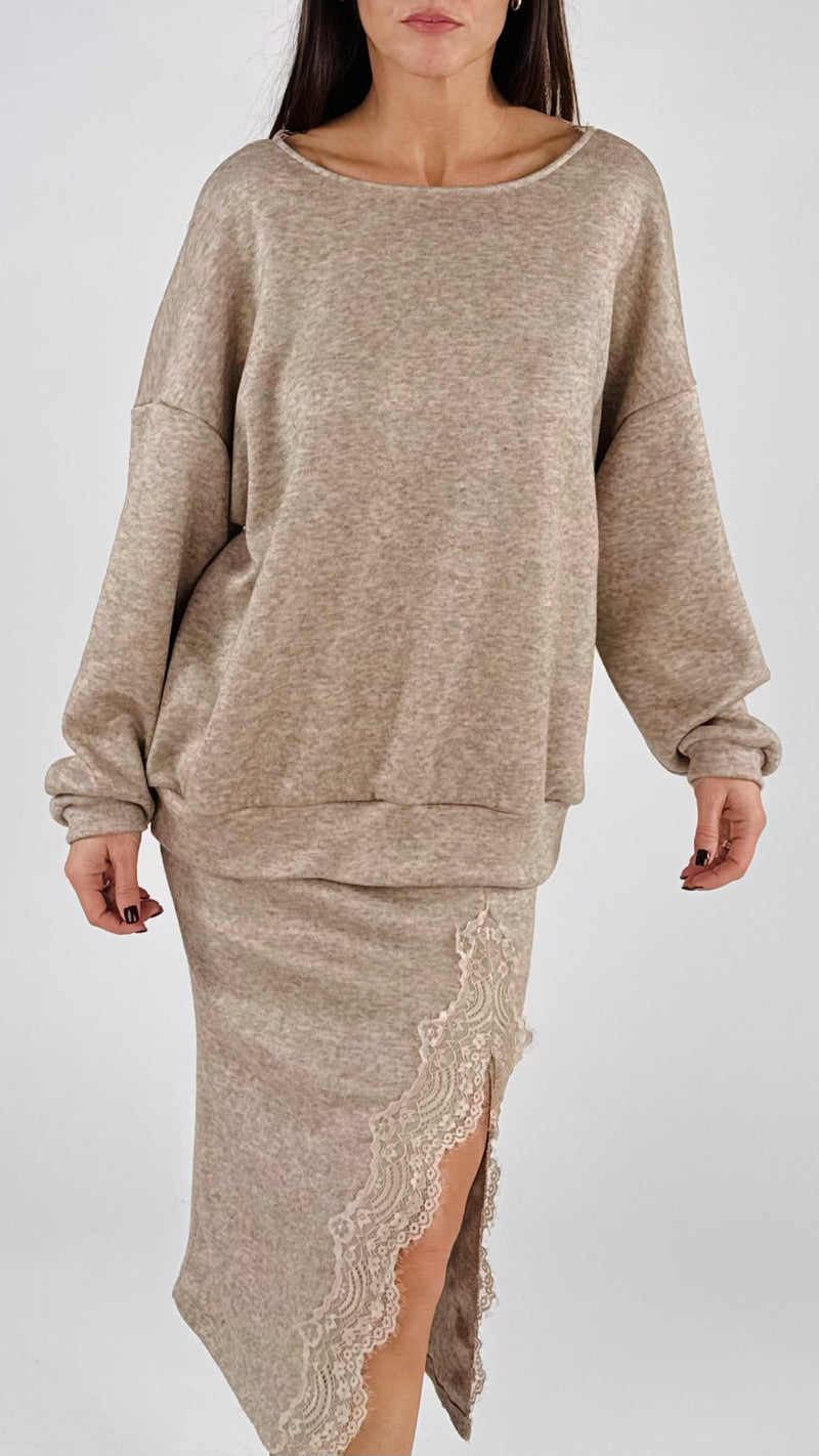 Maglia over jersey doppio filo H.