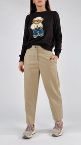 Pantalone carota flanella Vic.