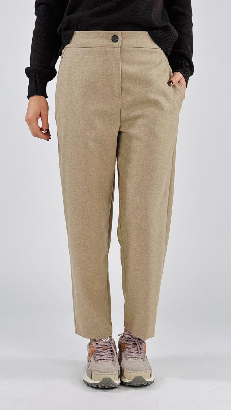 Pantalone carota flanella Vic.