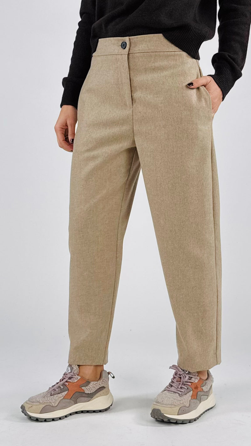 Pantalone carota flanella Vic.