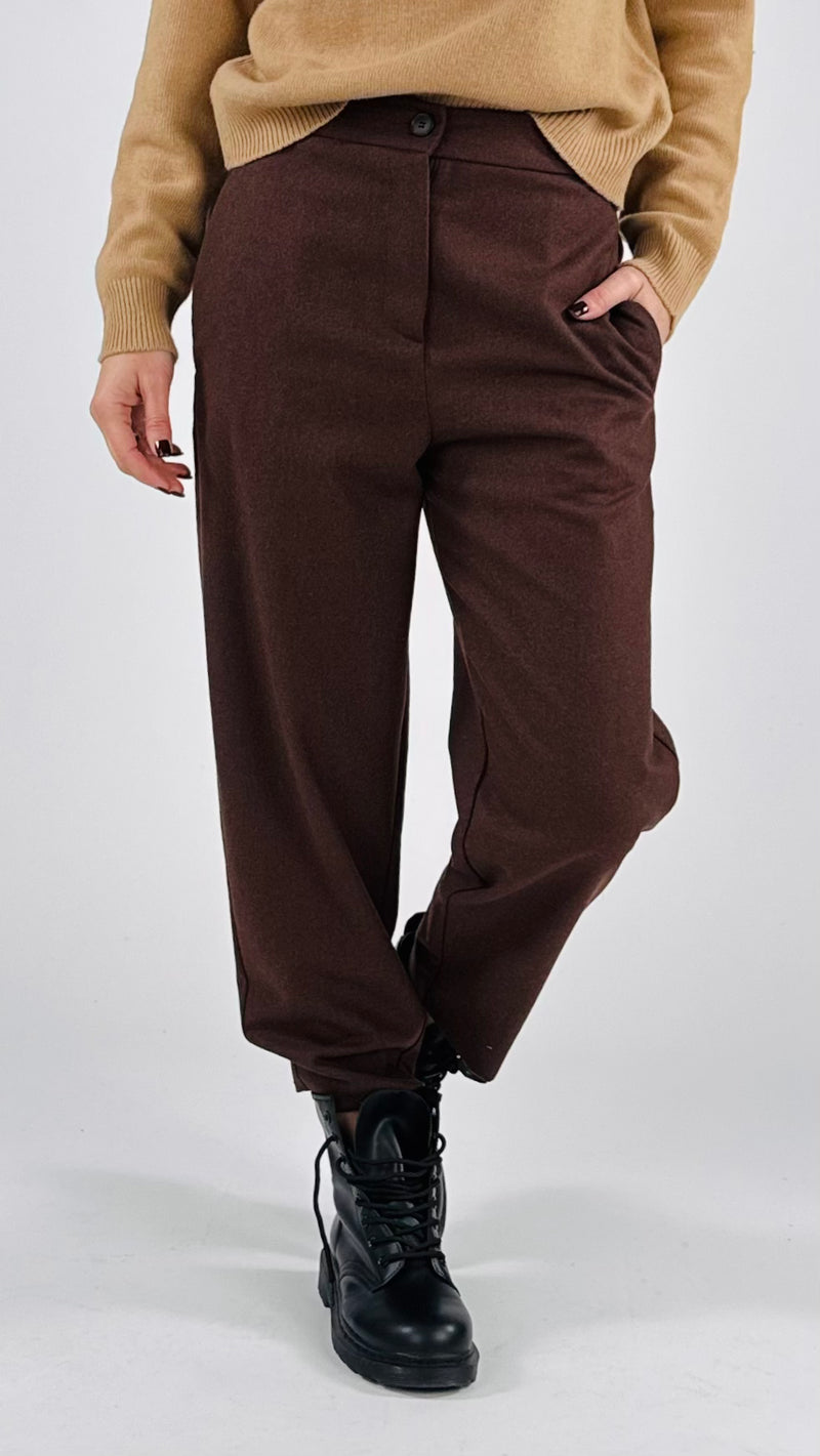 Pantalone carota flanella Vic.