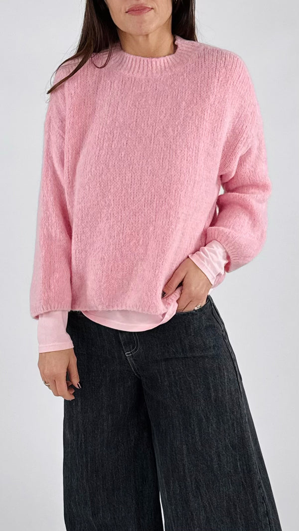 Pull alpaca collo in piedi H.