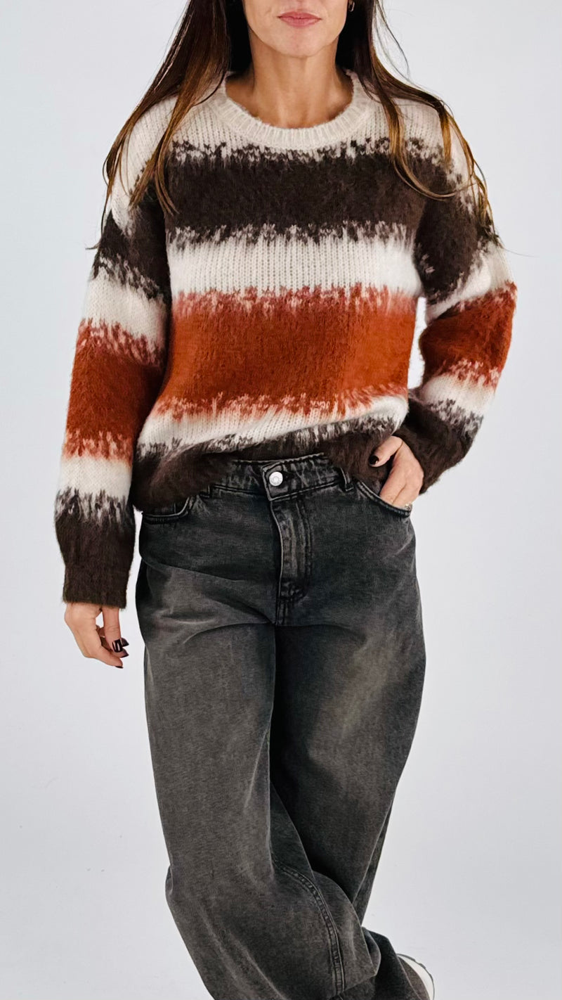 Pull intarsio riga H.