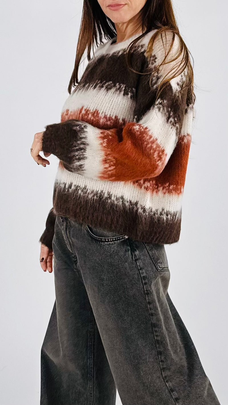 Pull intarsio riga H.