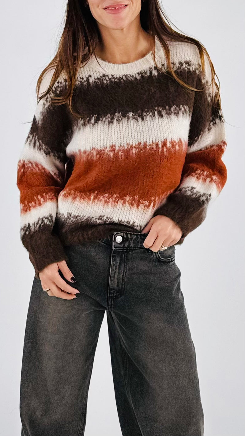 Pull intarsio riga H.