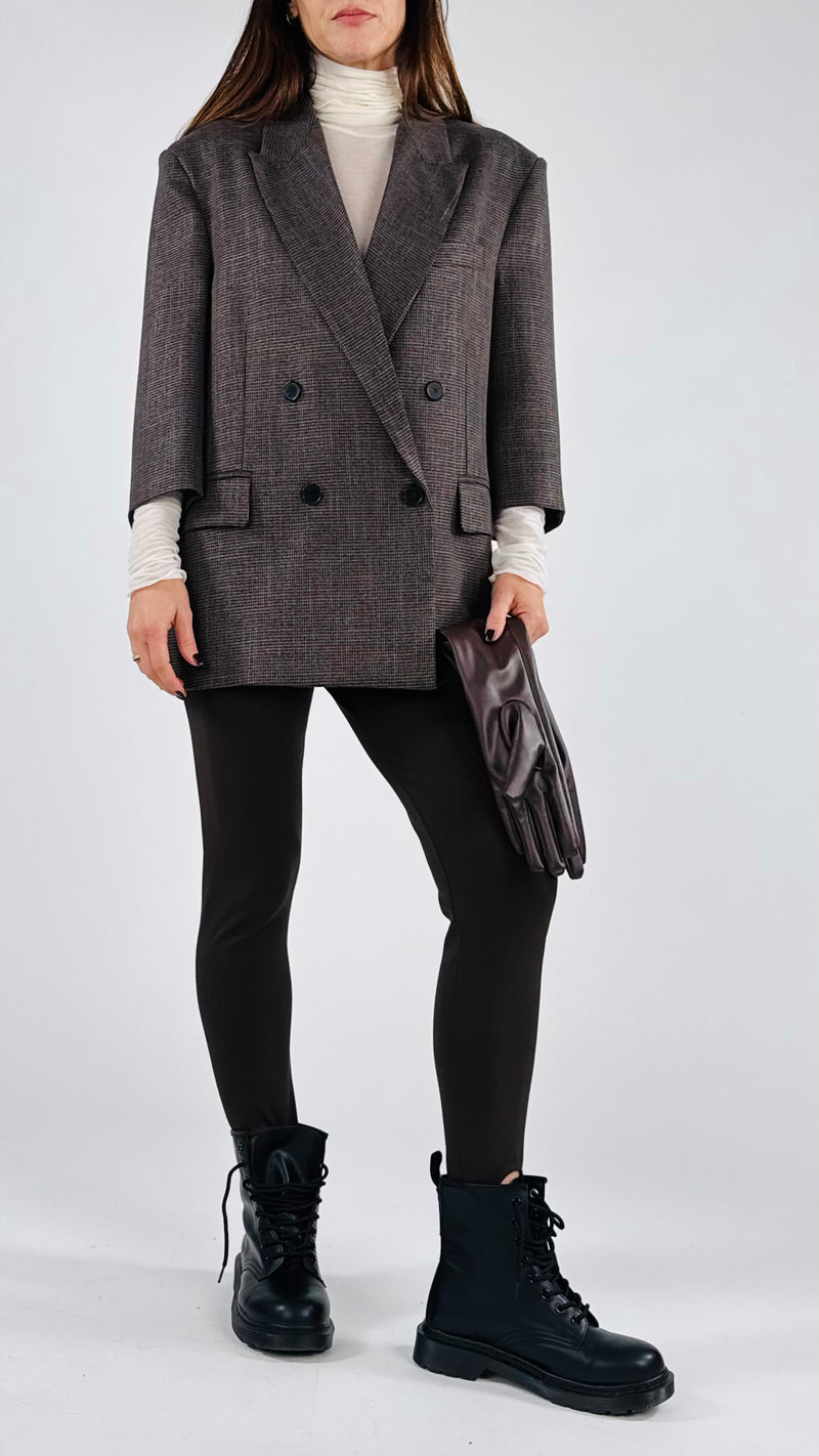 Giacca pied de poule guanti Vic.