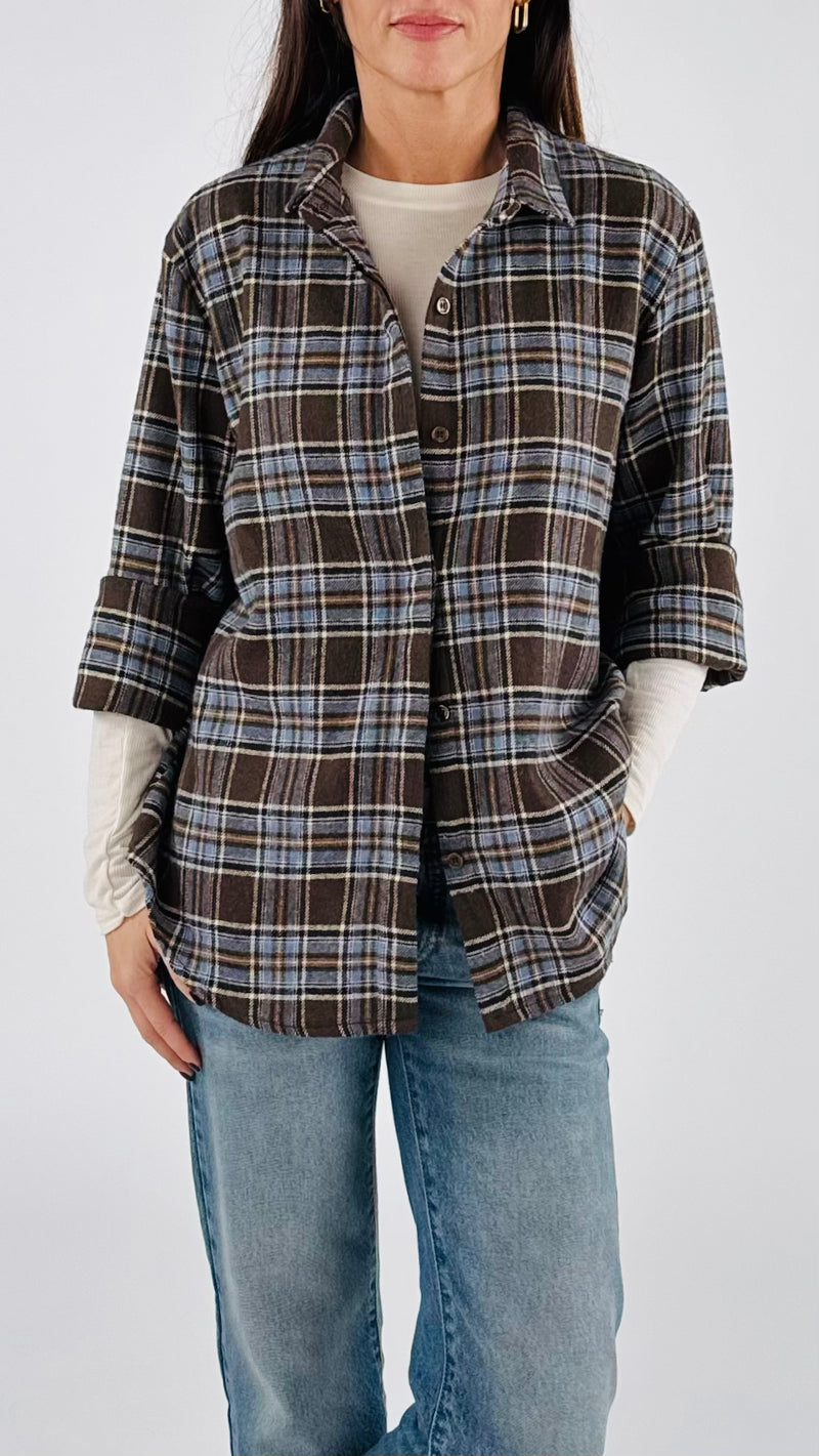 Camicia stondata flanella H.