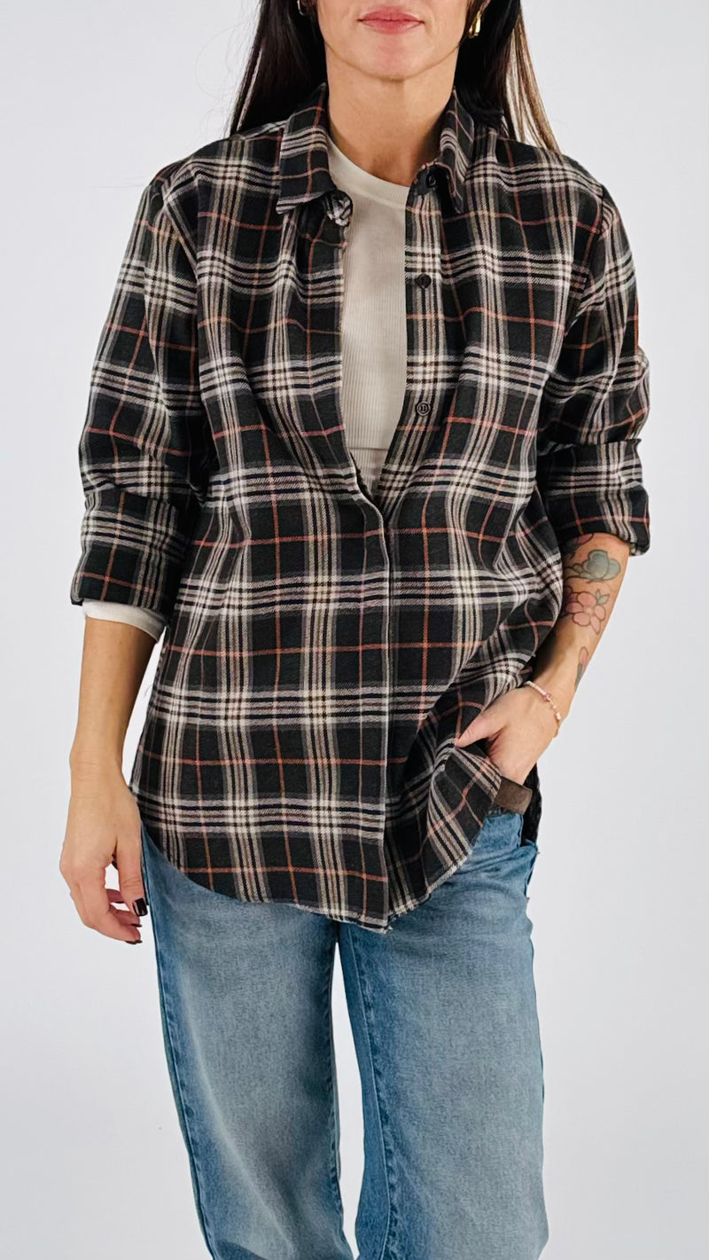 Camicia stondata flanella H.