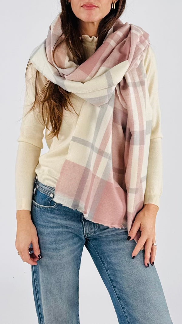 Sciarpa check sottile