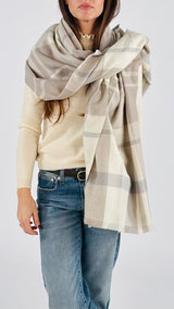 Sciarpa check sottile