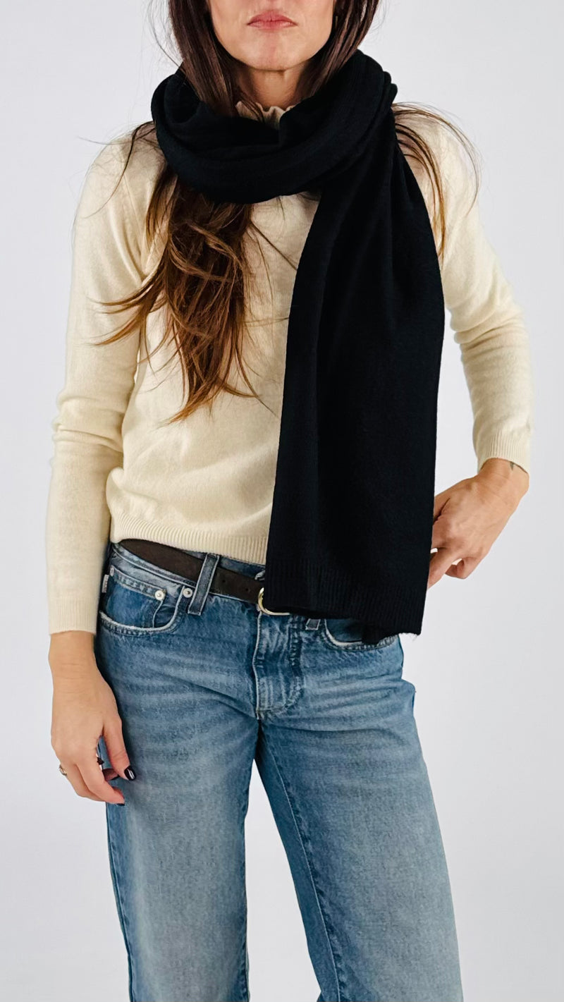 Sciarpa melange lana merinos