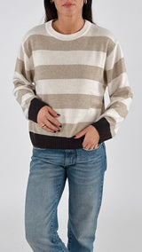 Pull righe fondo color T.