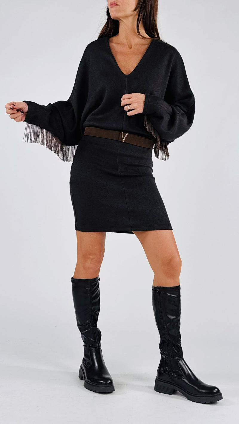 Abito kimono frange H.