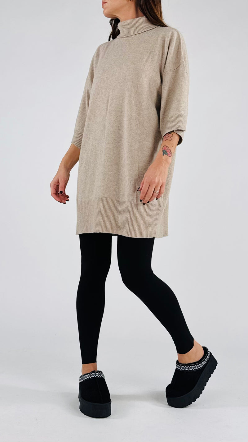 Abito dolcevita lana cachemire Vic.