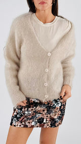 Cardigan over kidmohair H.