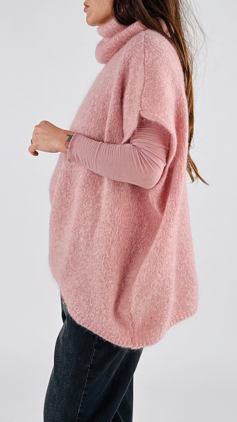 Maxi pull smanicato kidmohair H.