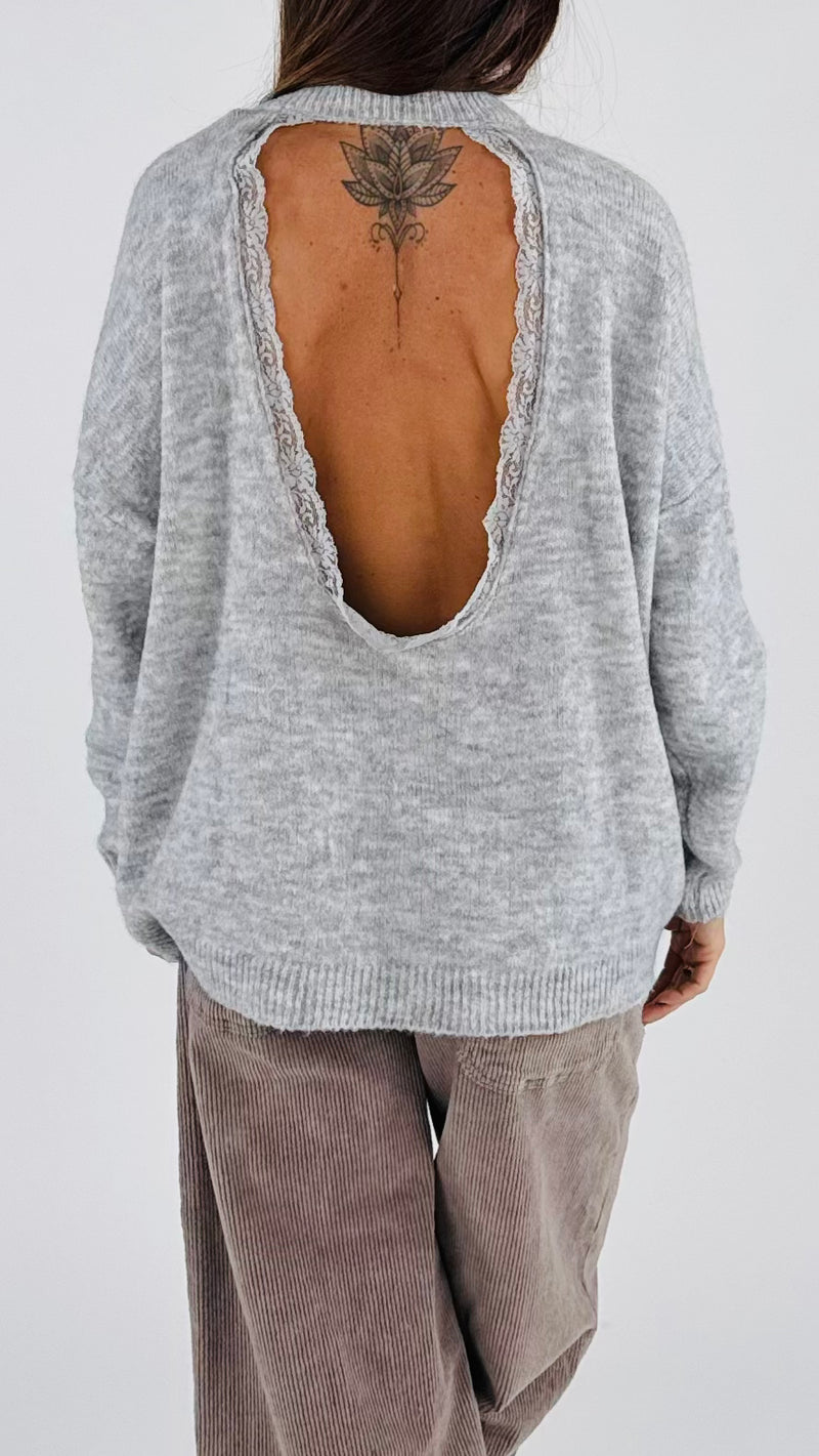 Pull over scollo pizzo dietro H.