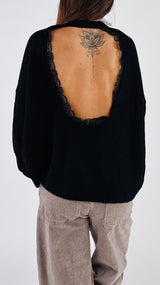 Pull over scollo pizzo dietro H.