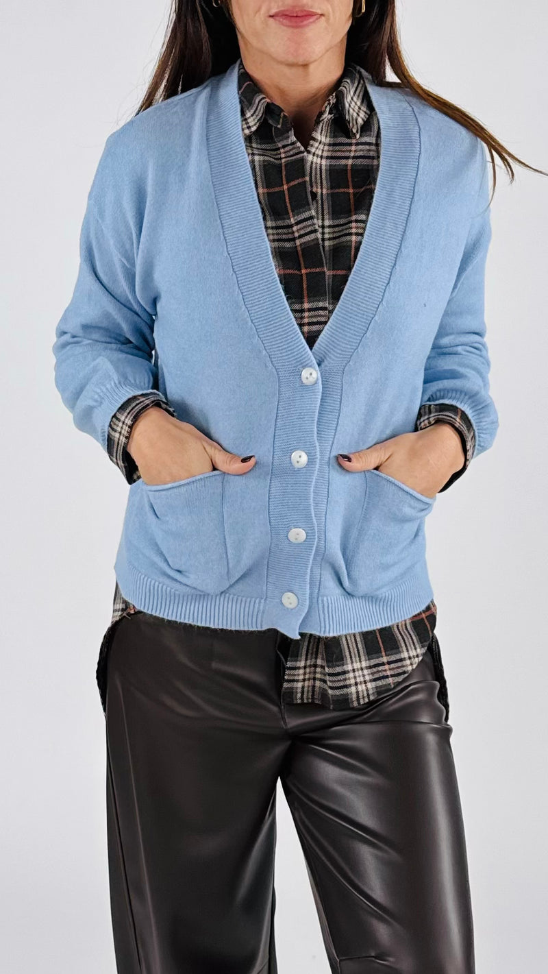 Cardigan viscosa taschine H.