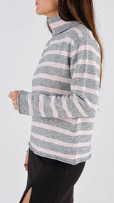 Dolcevita righe cachemire T.