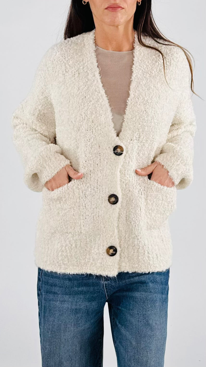 Cardigan over bouclè H.
