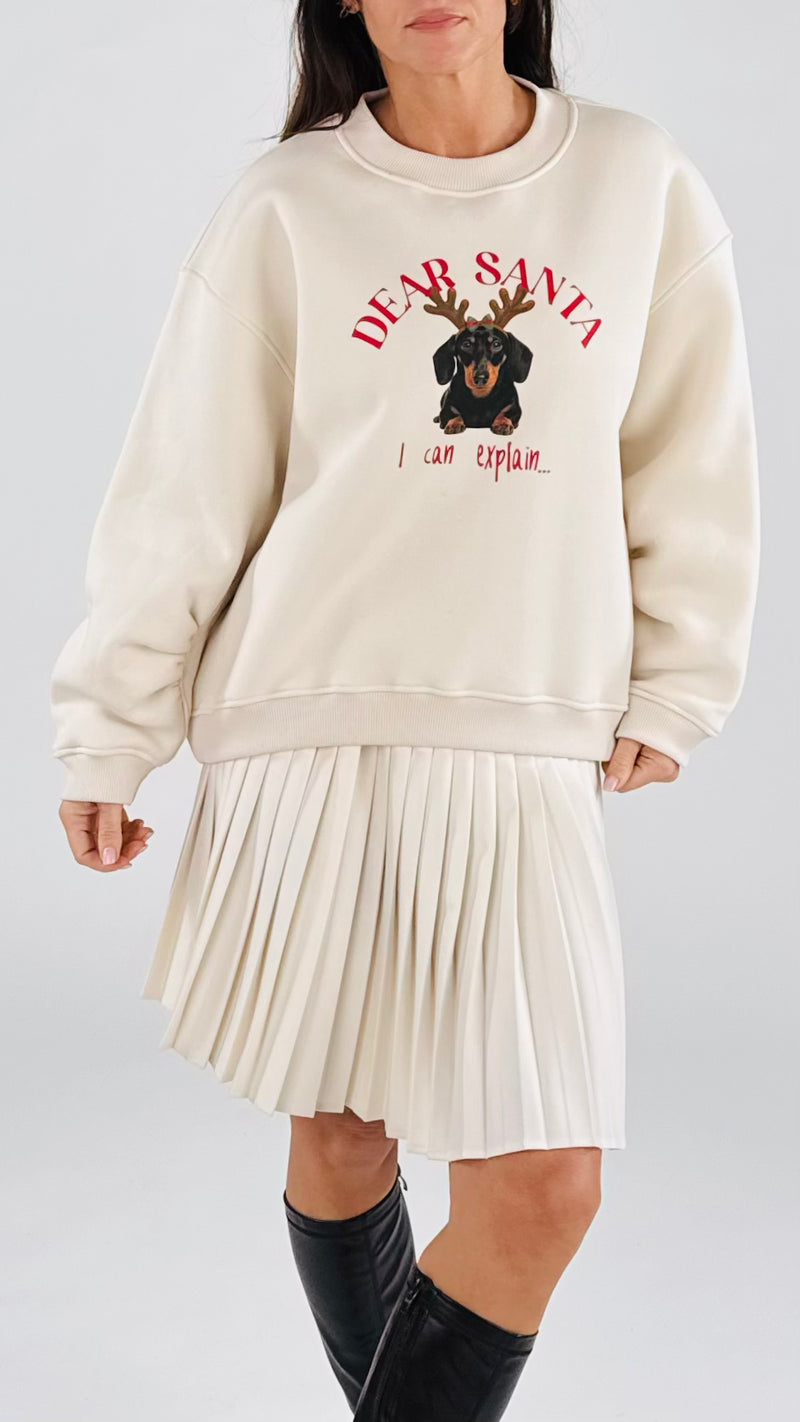 Felpa over dear santa Vic.